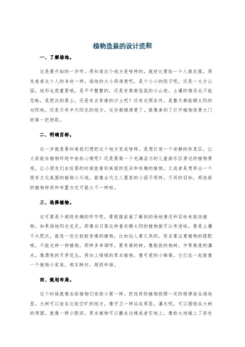植物造景的设计流程