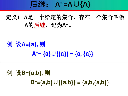 离散数学第六章集合-自然数与自然数集.ppt