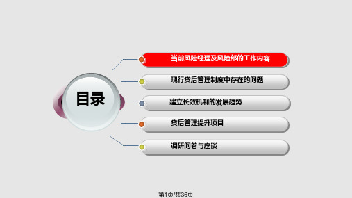 贷后管理流程梳理PPT课件