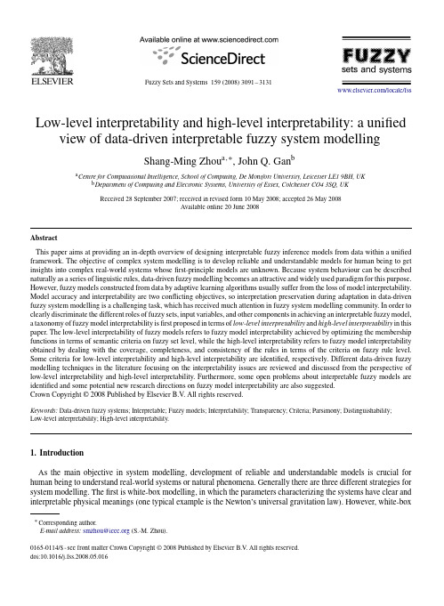 Low-level interpretability and high-level interpretability  a unified view of data-driven