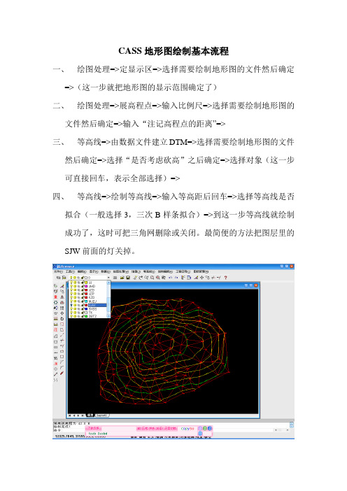 CASS地形图绘制基本流程