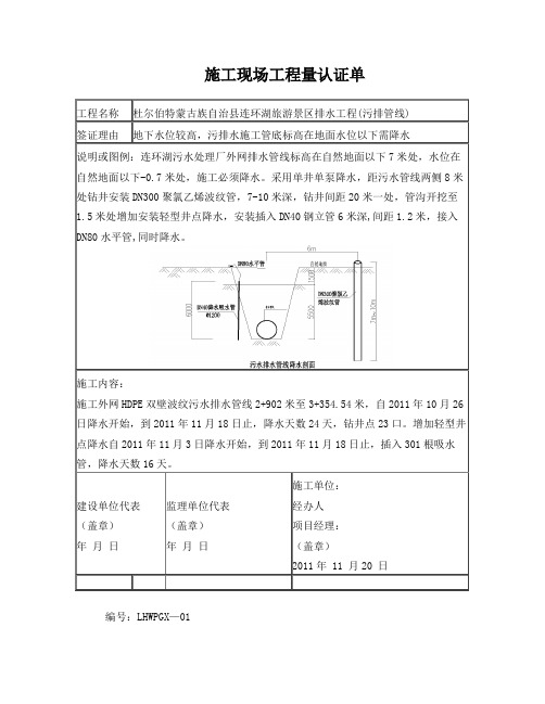 降水签证单文档