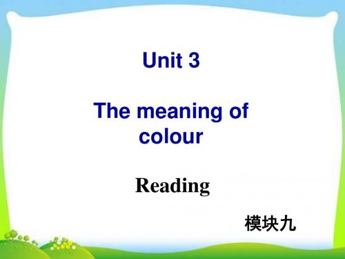 牛津译林版高中英语Module 9 Unit 3 Reading教学课件