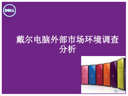 戴尔电脑外部市场环境调查分析--张敏