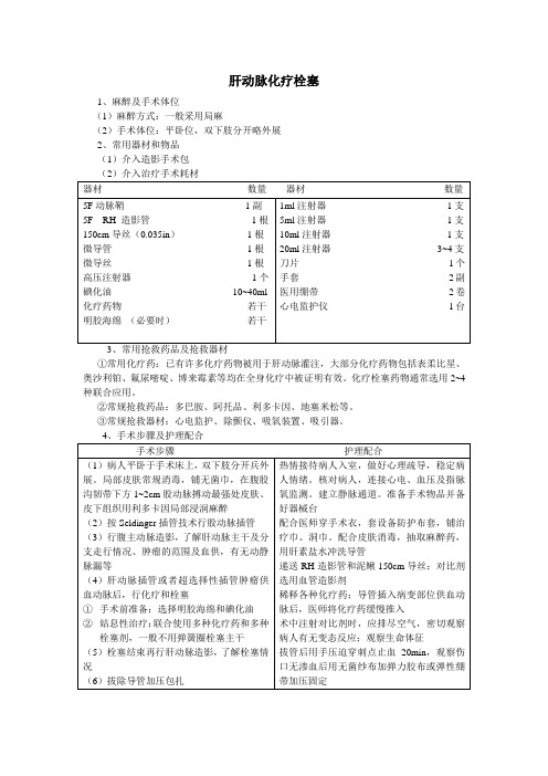 肝动脉化疗栓塞