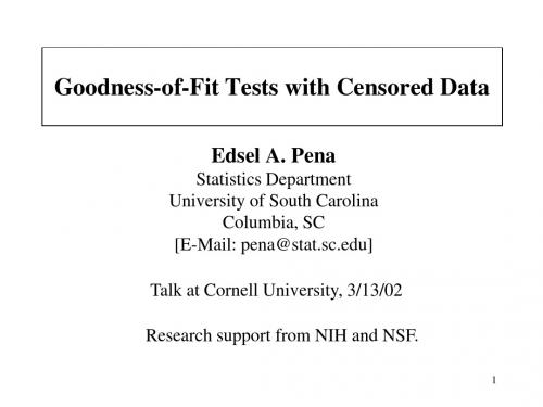 Goodness-of-Fit Tests with Censored Data