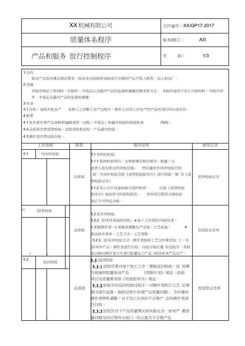 产品和服务放行控制程序(20210213041122)