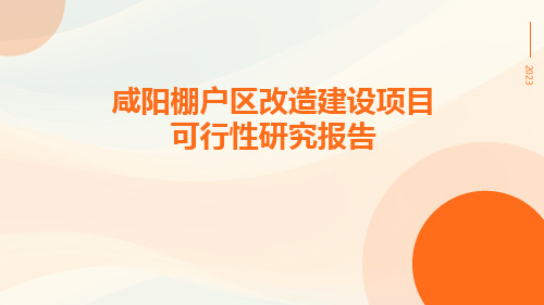 咸阳棚户区改造建设项目可行性研究报告