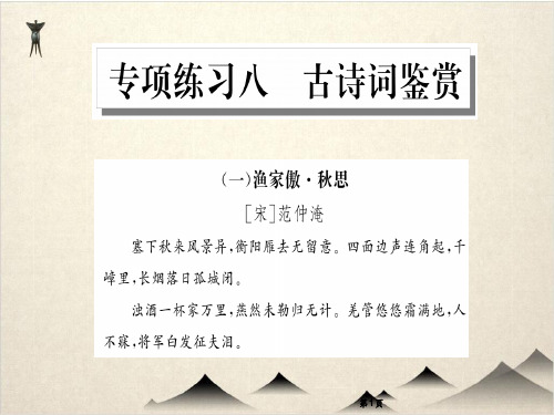 人教部编版九级语文下册课件 专项 古诗词鉴赏