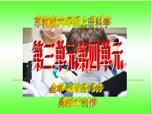 苏教版六年级上册科学第三单元第四单元全单元精品课件