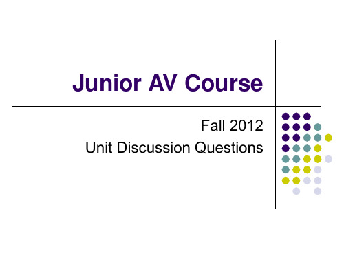 AV Unit discussion questions(1)