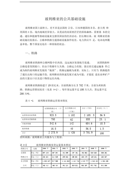 玻利维亚的公共基础设施石纪扬