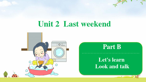 六年级下册英语(人教版PEP)Unit 2  Last weekend  Part B  Let's learn 课件