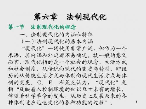 法理学第六章  法制现代化 (2)