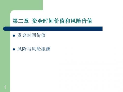 中职财务管理课件第二章资金时间价值