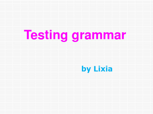 testing-grammar