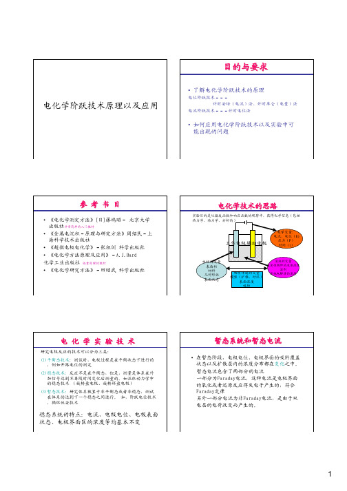 电化学阶跃技术原理以及应用