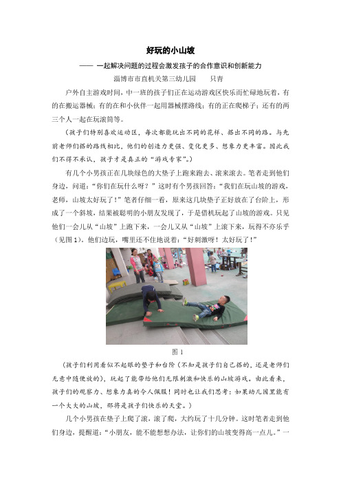 幼儿园观察记录学习故事：学习故事《好玩的小山坡》