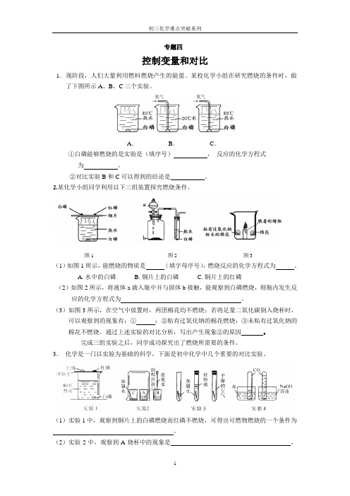 专题六控制变量