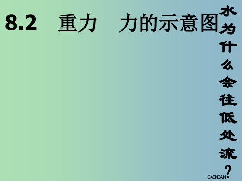 八年级物理下册 8.2 重力 力的示意图课件1 苏科版