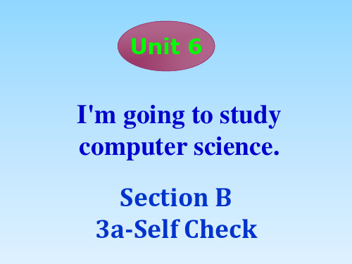 人教新目标八年级英语上册教学课件:Unit 6 Section B 3aSelf Check
