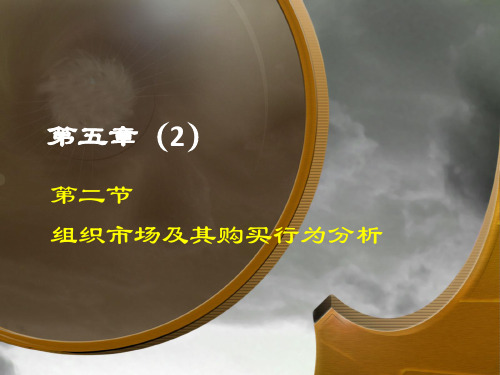 市场营销课件——消费者市场与组织市场分析二