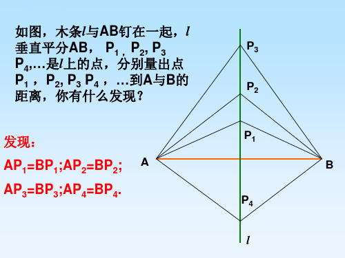 新人教版八年级数学线段的垂直平分线的性质和判定ppt课件