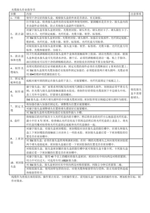 接头盒的安装措施(打)