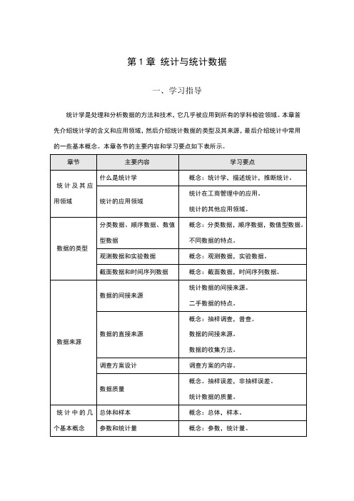 《统计学》名词解释及公式