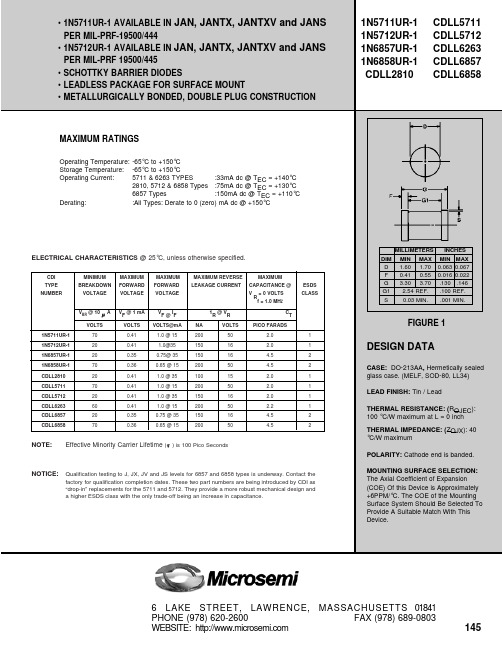 JAN1N5711UR-1中文资料