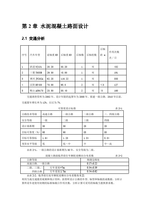 山东交通学院道路工程课程设计2