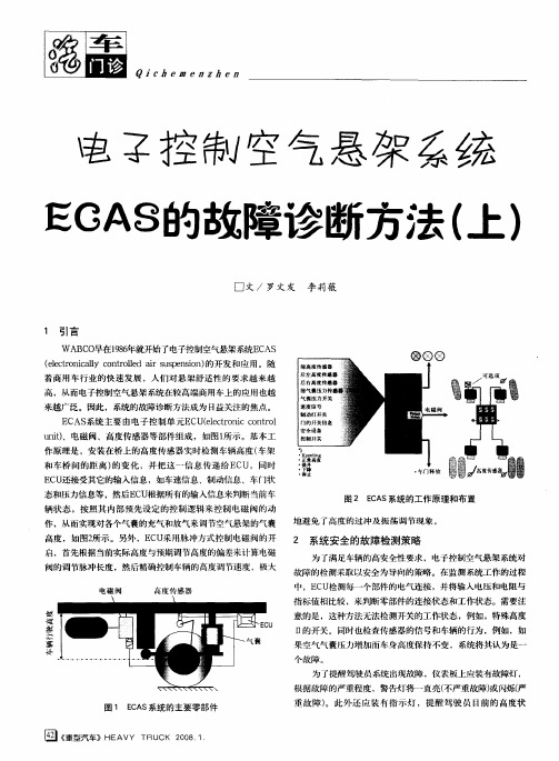 电子控制空气悬架系统ECAS的故障诊断方法(上)