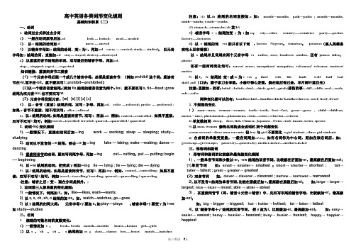 英语各类词形变化规则(全)