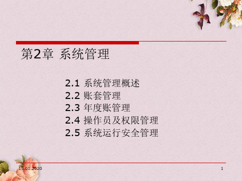 会计电算化课件之系统管理(ppt 23页)