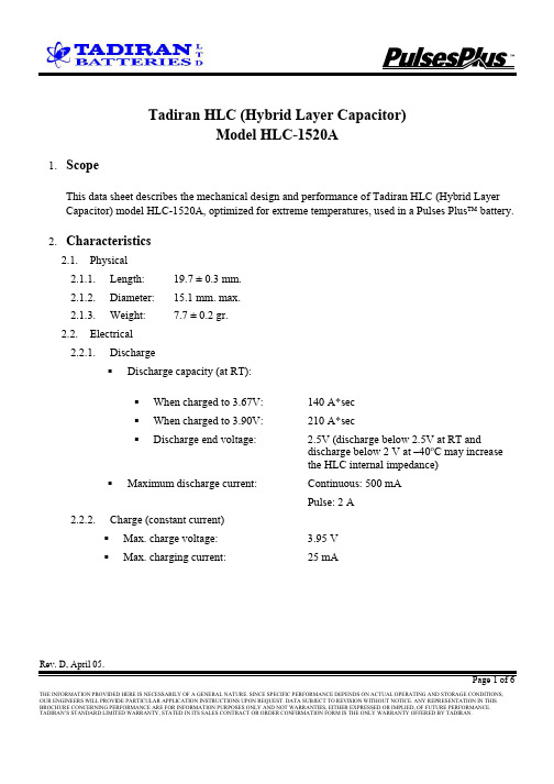 HLC-1520A中文资料