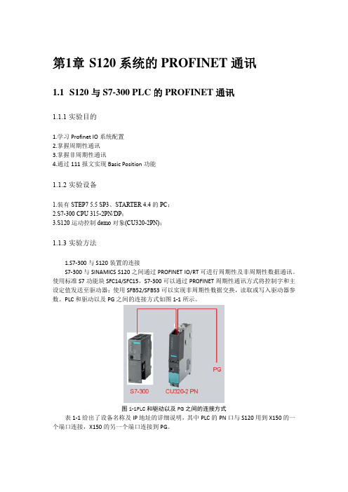 S120系统的PROFINET通讯