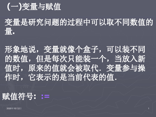变量与赋值PPT课件