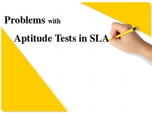 Aptitude Tests