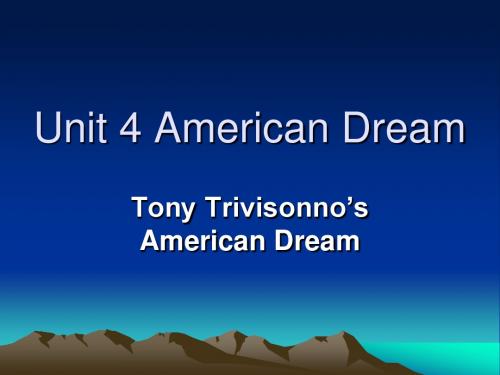 Unit 4 American Dream.ppt2