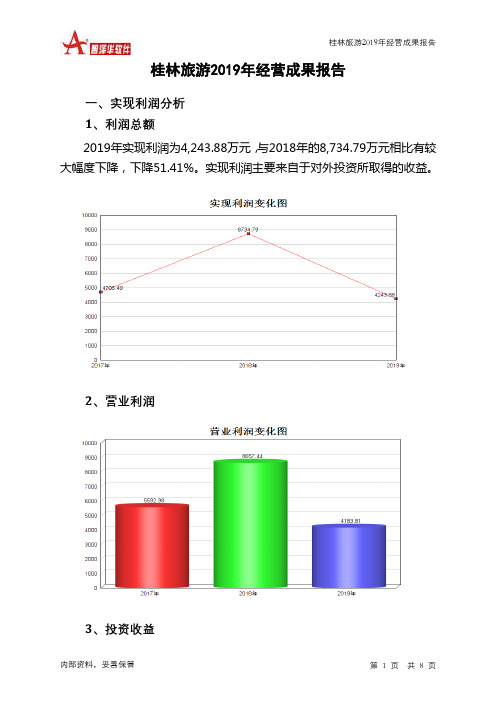 桂林旅游2019年经营成果报告