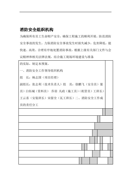 消防安全组织机构