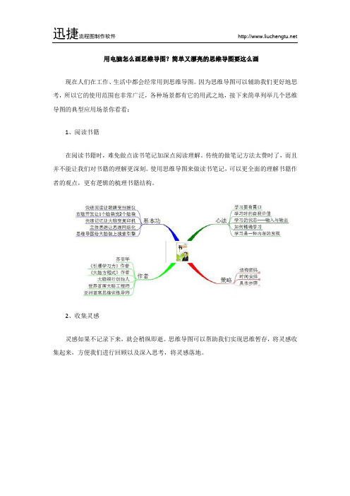 用电脑怎么画思维导图？简单又漂亮的思维导图要这么画