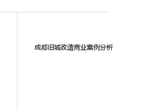 成都锦里商街、宽窄巷旧城改造商业案例分析(37页