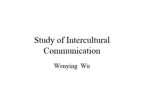 Intercultural Communication Unit 1(2011)