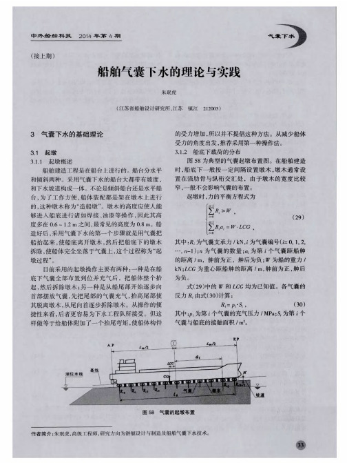 船舶气囊下水的理论与实践