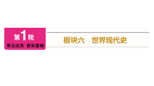 2023年广东省中考历史一轮复习知识梳理 世界现代史第3单元 二战后的世界变化  课件