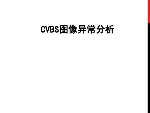 CVBS图像异常分析 V1.0