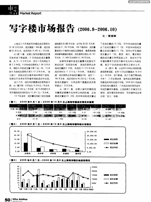 写字楼市场报告(2006.8—2006.10)