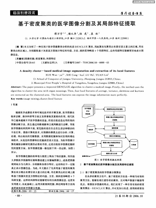 基于密度聚类的医学图像分割及其局部特征提取