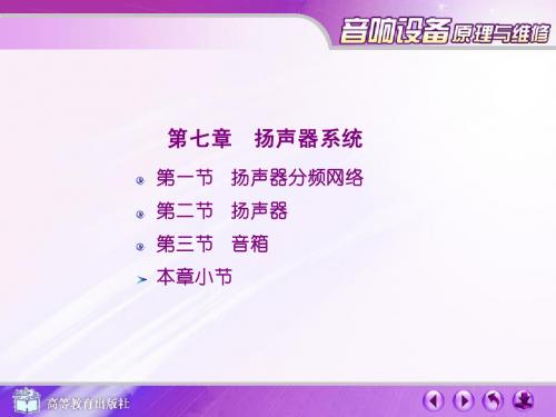 中职音响设备原理与维修 课件 7